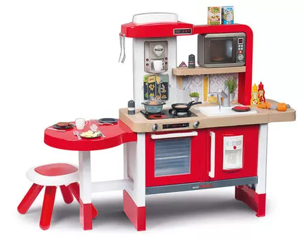 Растущая кухня с водой, СВЧ, табурет, Tefal Evolutive, пузырьки, 43 аксессуара
