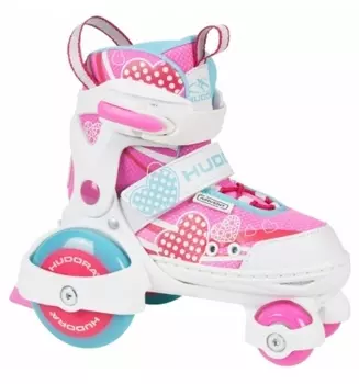 Раздвижные ролики-квады Hudora - My First Quad Girl, pink, 30-33