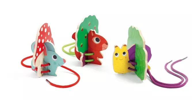 Развивающая игра - Шнуровка дуо