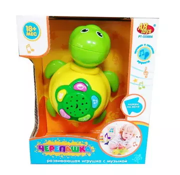 Развивающая игрушка - Черепашка, свет и звук