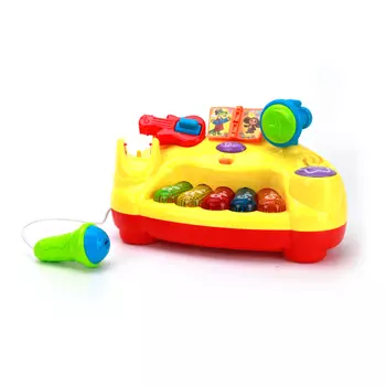 Развивающая игрушка – Интерактивное пианино с микрофоном, 10 песен из м/ф, свет и звук