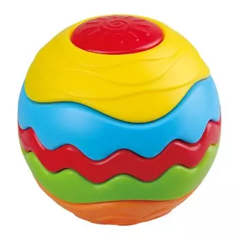 Развивающая игрушка Мяч-пазл Радуга