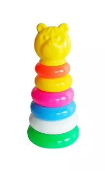 Развивающая игрушка Пирамида из серии зоопарк – Медведь, 22 см.