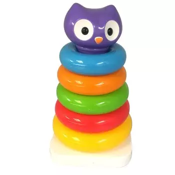 Развивающая игрушка - Пирамида-неваляшка Сова