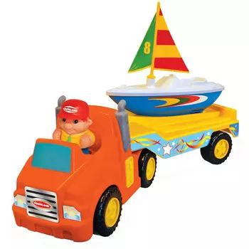 Развивающая игрушка "Трейлер с яхтой"