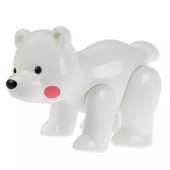 Развивающая крутилка Медведь, белый цвет