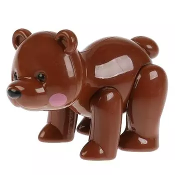 Развивающая крутилка Медведь, коричневый цвет