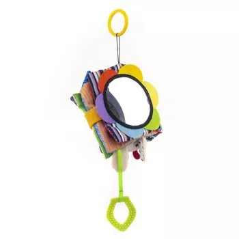 Развивающая мягкая книжка с погремушкой