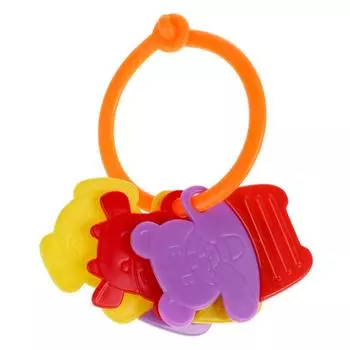 Развивающая погремушка с прорезывателем и ручкой