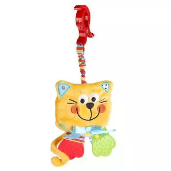 Развивающая шуршащая книжка-подвеска - Котик