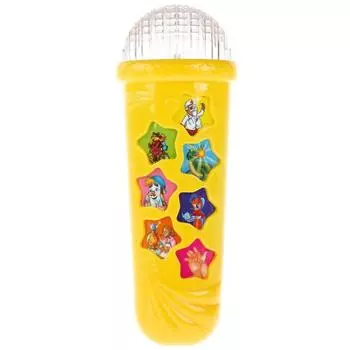 Развивающий микрофон с 6 песнями на стихи К. Чуковского и 6 песен из мультиков