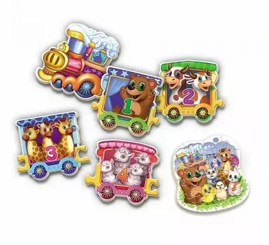 Развивающий набор Уроки с мамой - Веселый паровозик