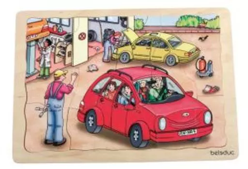 Развивающий Пазл "Автомастерская"