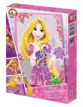 Рисунок с пайетками - Рапунцель