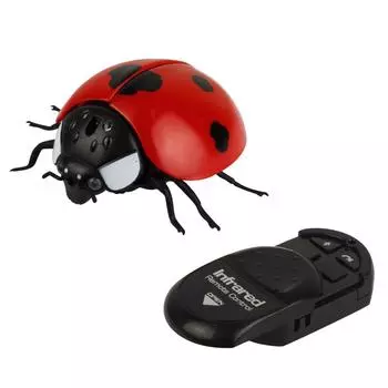 Робо-божья коровка на ИК управлении, световые эффекты