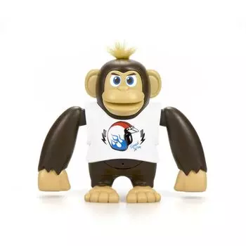 Робот Обезьяна Чимпи белая, движение и звук