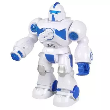 Робот, стреляет, свет и звук