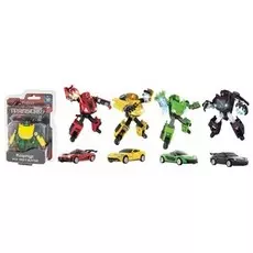 Робот-трансформер Transcar mini металлический, собирается в спорткар