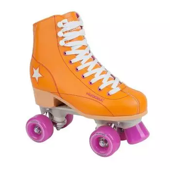 Ролики Rollschuh Roller Disco, размер 35, цвет – оранжево-лиловый/orange-lila