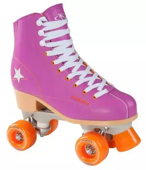 Ролики Rollschuh Roller Disco, размер 41, фиолетово-оранжевые