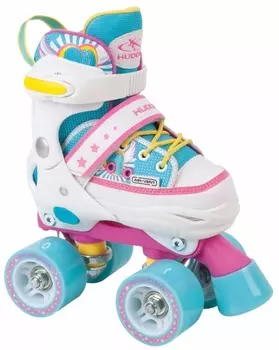 Ролики Skate Wonders, размер 32-35, цвет – Розовый/Голубой