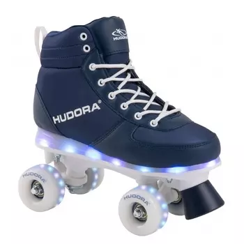 Роликовые коньки Hudora - Advanced navy LED, размер 35/36