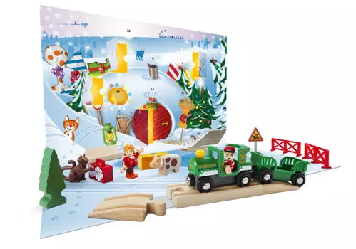 Рождественский Календарь 2019, 24 элемента: паровозик, фигурки и аксессуары