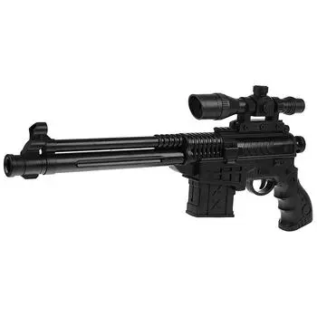 Ружье с лазерным прицелом и с пульками