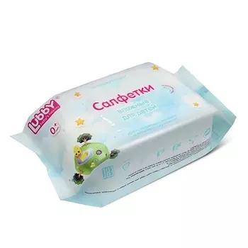 Салфетки влажные 100 штук, от 0 месяцев, нетканое полотно