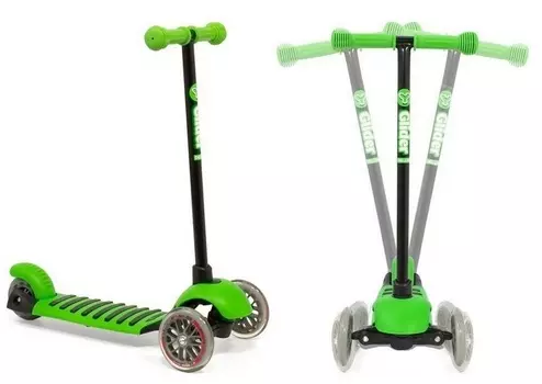Самокат 3-х колесный Glider mini, green