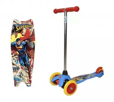 Самокат 3х колесный - Superman, управление наклоном