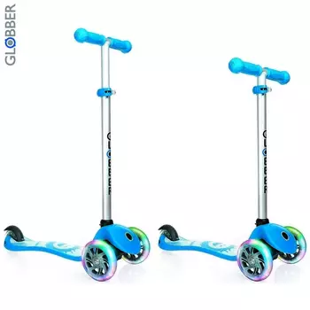 Самокат 424-011 Globber Primo Fantasy с 3 светящимися колесами Smiling Sky Blue