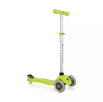 Самокат Globber Primo Starlight со светящейся платформой, зеленый