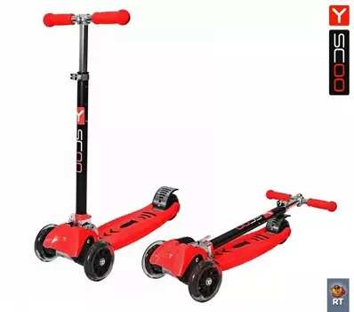 Самокат-трансформер Maxi City RT Simple Gagarin, красный