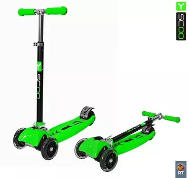Самокат-трансформер Maxi City RT Simple Gagarin, зеленый