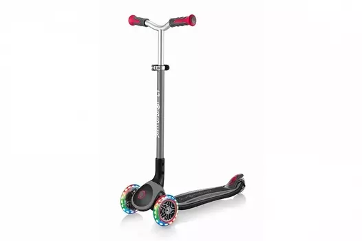 Самокат трёхколёсный Globber Master Lights черный