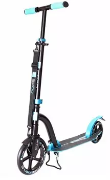 Самокат Y-Scoo RT 230 Slicker Deluxe New Technology с амортизатором, голубой