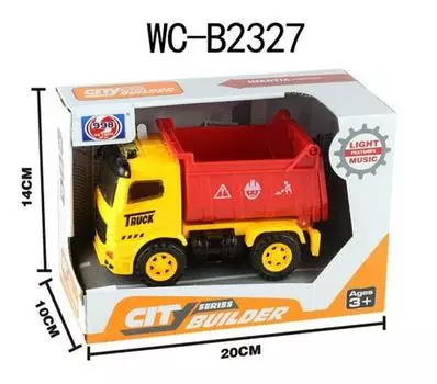 Самосвал 1:36 инерционный, со звуковыми и световыми эффектами