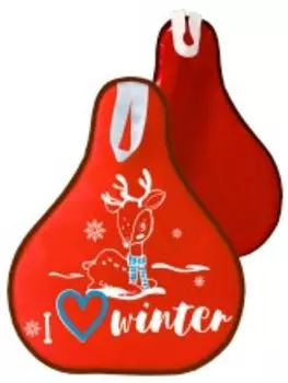 Сани-ледянка – Олененок, красный, 52х42 см