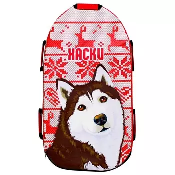 Санки-ледянки Snowkid - Хаски, красный, 80 см