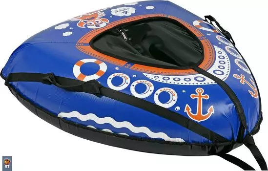 Санки надувные треугольные Тюбинг – Корабль, автокамера