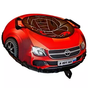 Санки надувные – Тюбинг Эксклюзив Super Car Mercedes, красный, 100 см