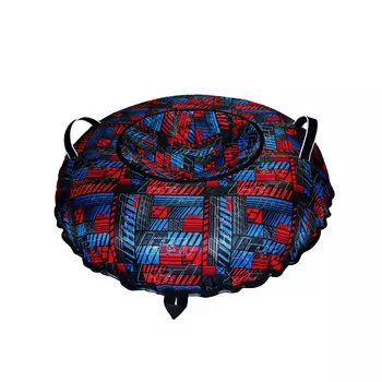 Санки надувные Тюбинг Oxford - Надписи PSI, красно-синий, автокамера, диаметр 110 см