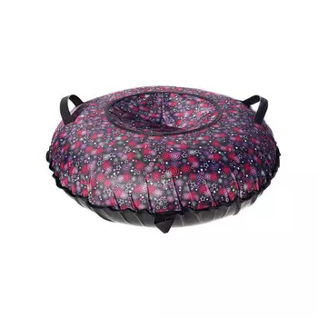 Санки надувные Тюбинг Oxford Принт Спирали и звёзды + автокамера, диаметр 110 см.