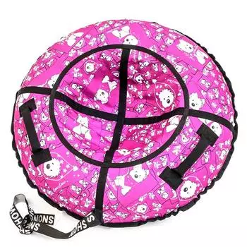 Санки надувные – Тюбинг RT Собачки на розовом, 105 см