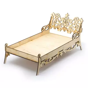 Сборная модель - Кровать для кукол типа Barbie