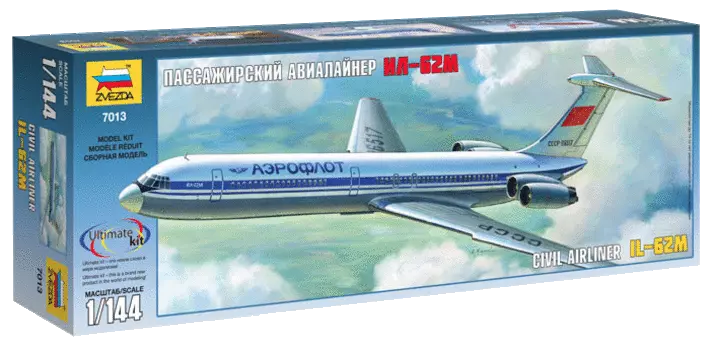 Сборная модель - Советский пассажирский авиалайнер Ил-62М
