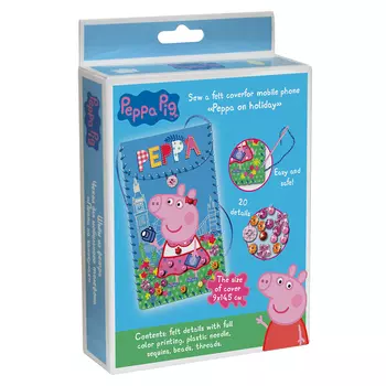 Шьем чехол для мобильного телефона - Пеппа на каникулах