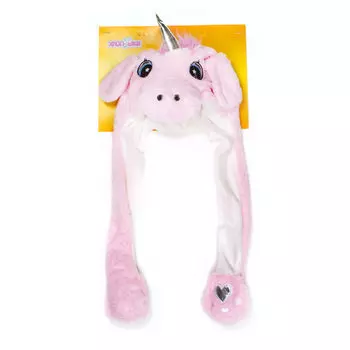 Шапка детская из серии Хлоп-Ушки - Единорог