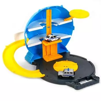 Шар-парковка - Полиция с металлическими машинками Уаз, Лада, 7,5 см